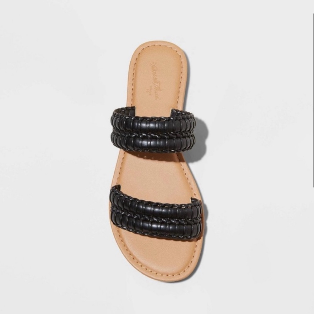 ▪️UNIVERSAL THREAD Kimmy Boho Rattan Slide Sandal Size 10